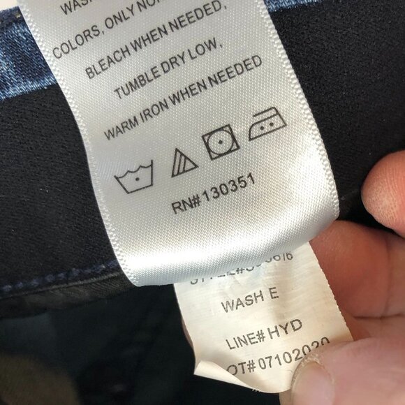 Lincoln Outfitters Womens Jeans 16 Blue Denim Stretch Skinny Leg Mid Rise Casual - Picture 11 of 14